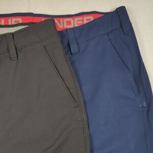 Set Of 2 Under Armour Loose Fit Golf Pants Mens‎ Blue & Black Size 40